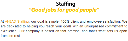 Green Bay WI AHEAD Human Resources 7 Habits for Business Success – Part 1 Good Jobs Good People