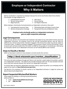 Green Bay WI AHEAD Human Resources Employee or Independent Contractor Green Bay WI AHEAD Human Resources Employee or Independent Contractor