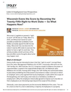 Green Bay WI AHEAD Human Resources Right-to-Work State Green Bay WI AHEAD Human Resources Right-to-Work State