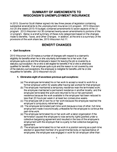 Green Bay WI AHEAD Human Resources Unemployment Insurance Amendments Green Bay WI AHEAD Human Resources Unemployment Insurance Amendments